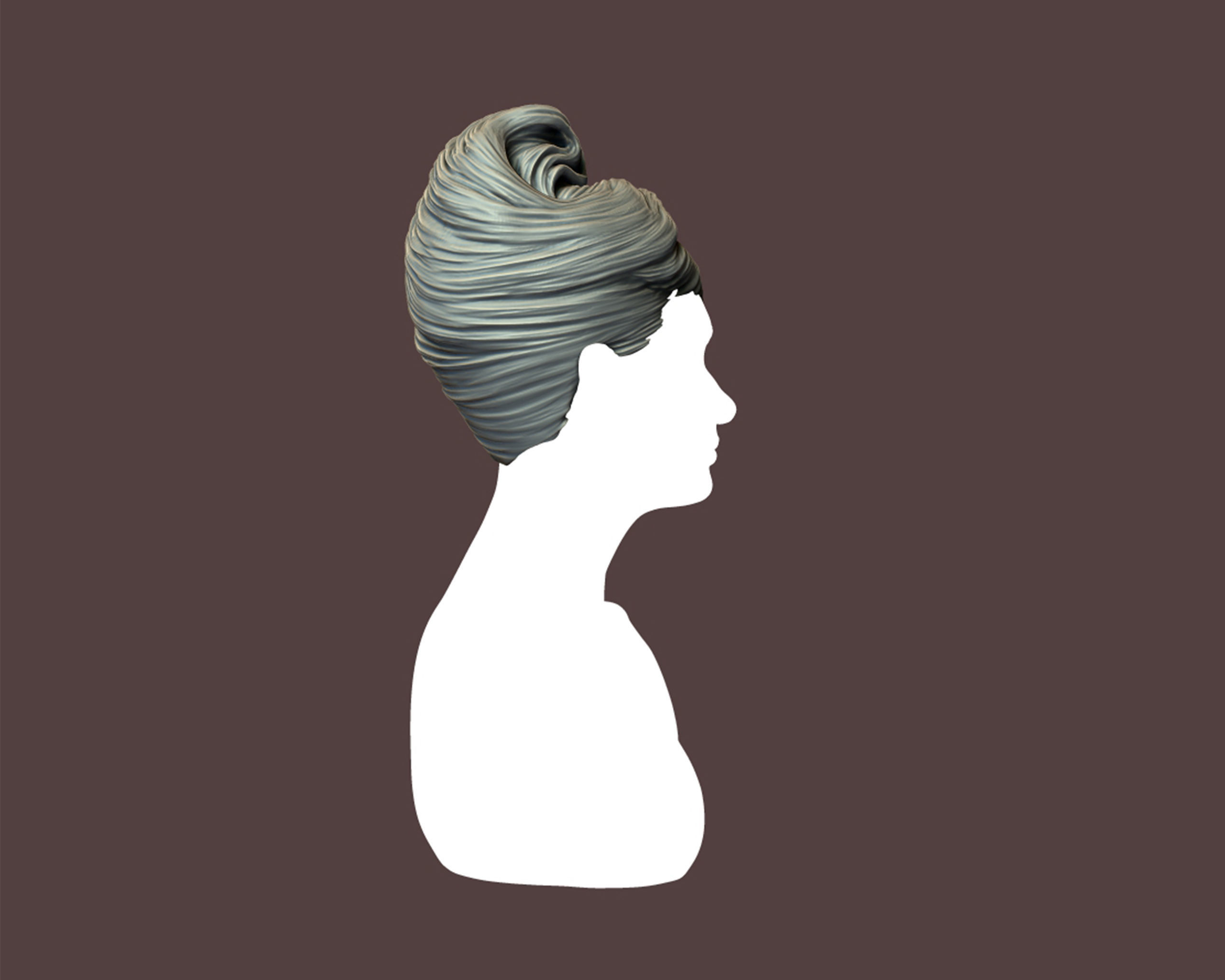 Hairstyle 04 3D print model_9