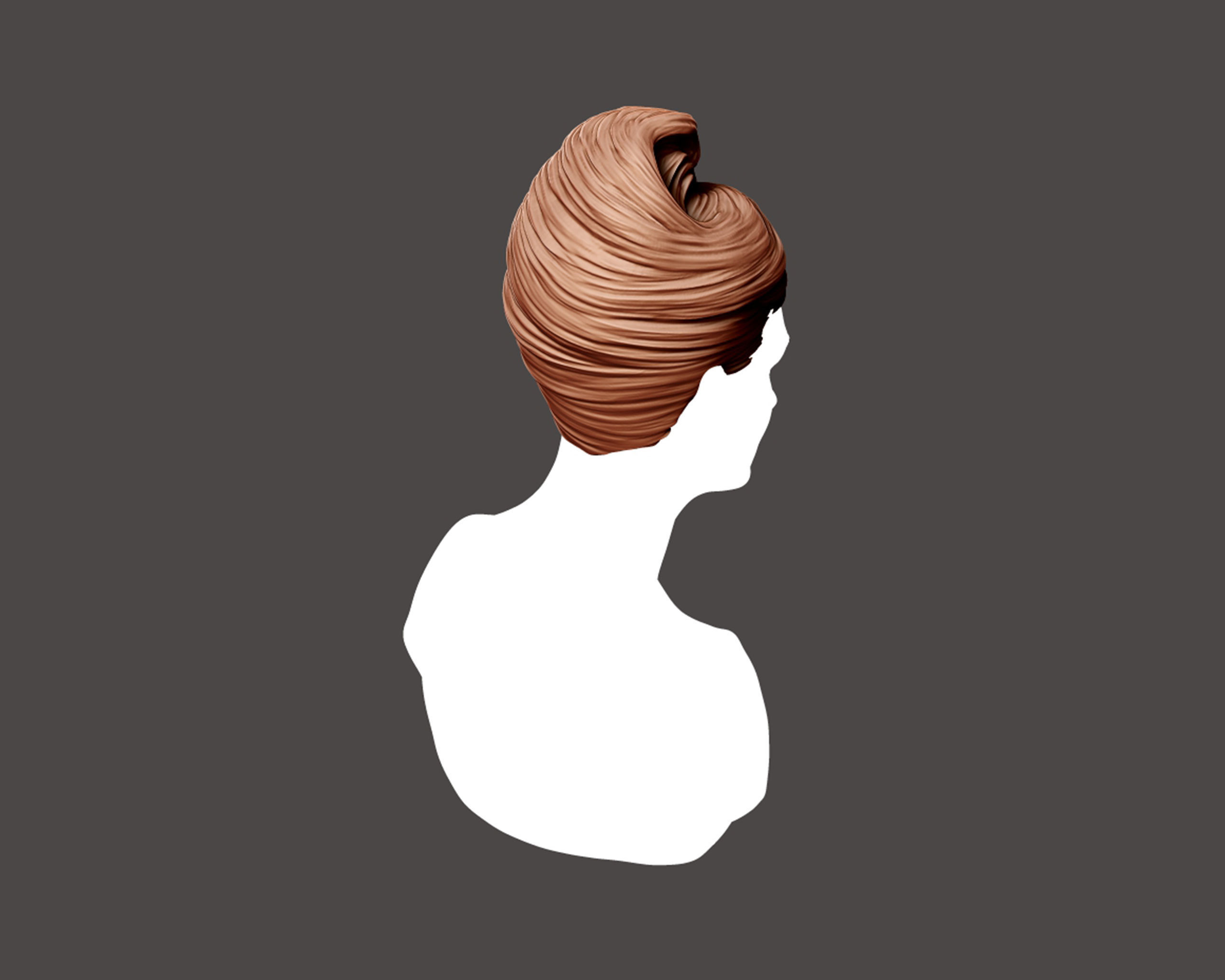 Hairstyle 04 3D print model_4