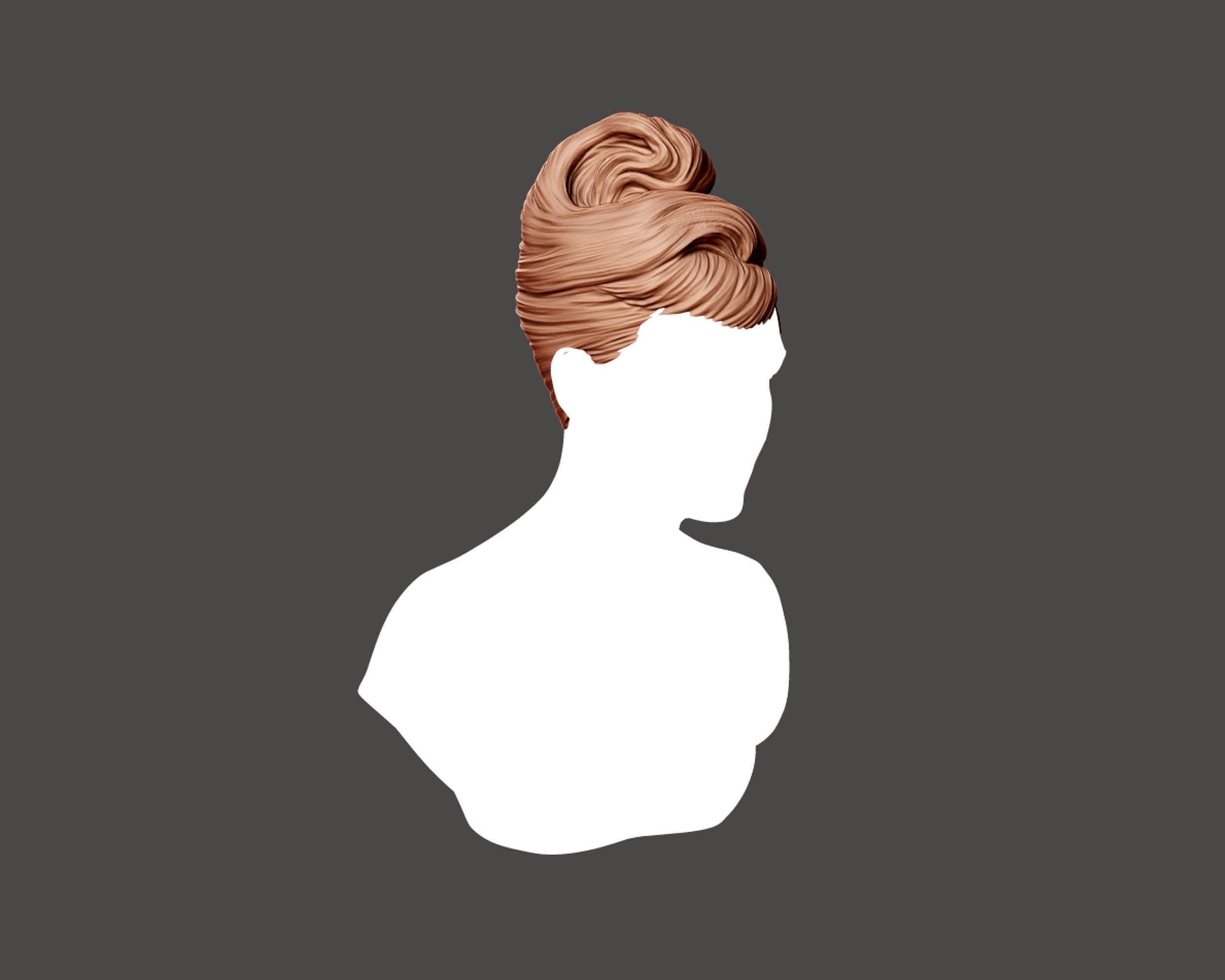 Hairstyle 04 3D print model_3