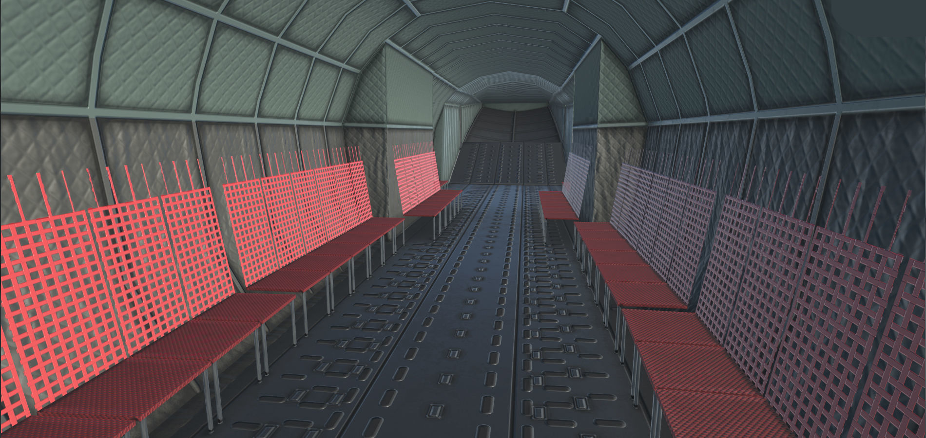 C130 Hercules Low-poly 3D model_14
