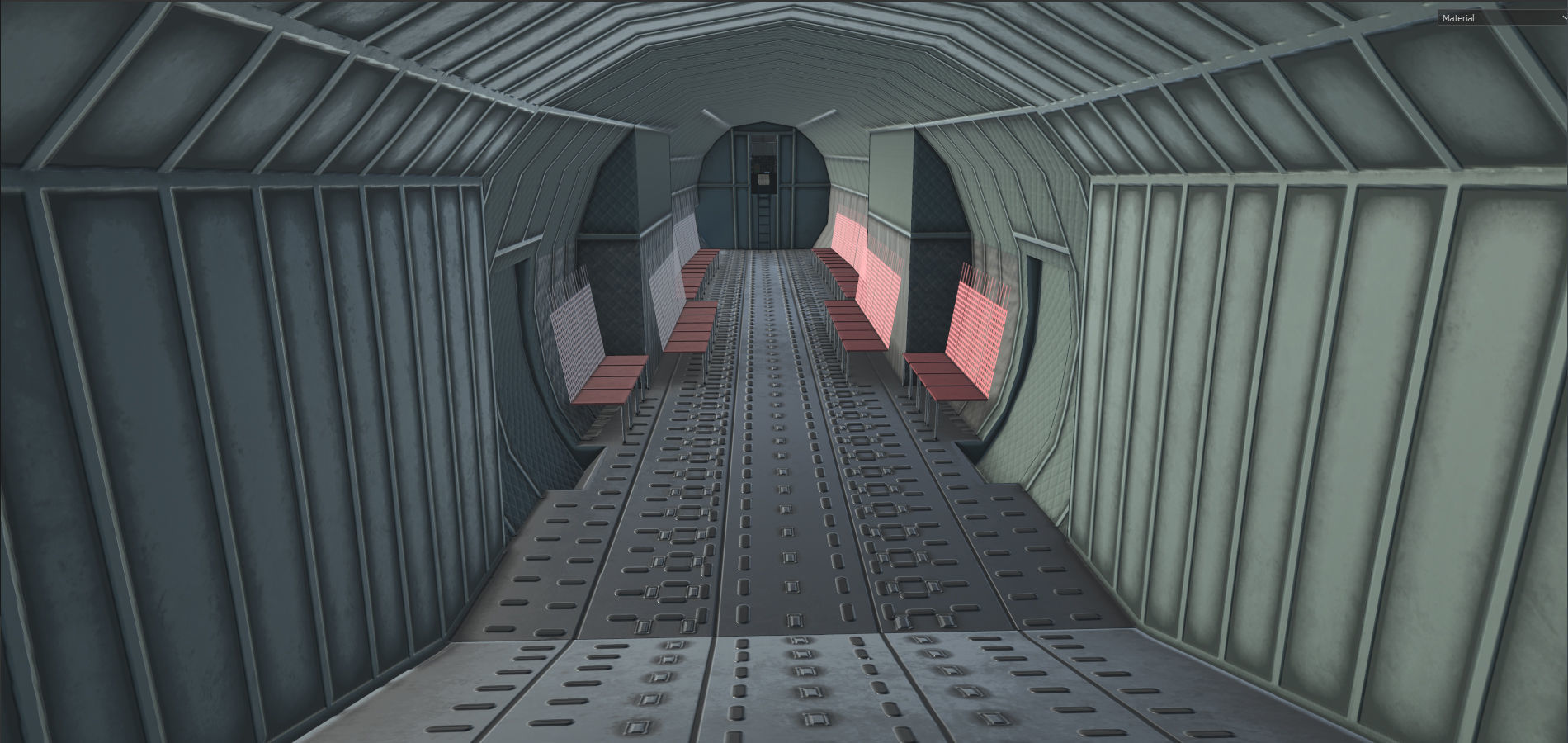 C130 Hercules Low-poly 3D model_13