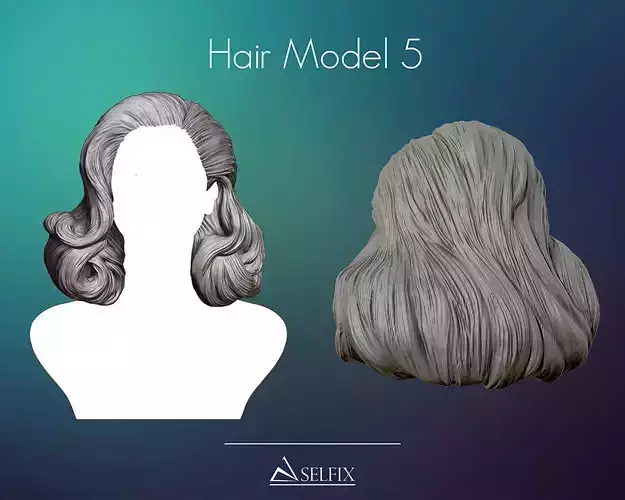 Hairstyle 05 3D print model