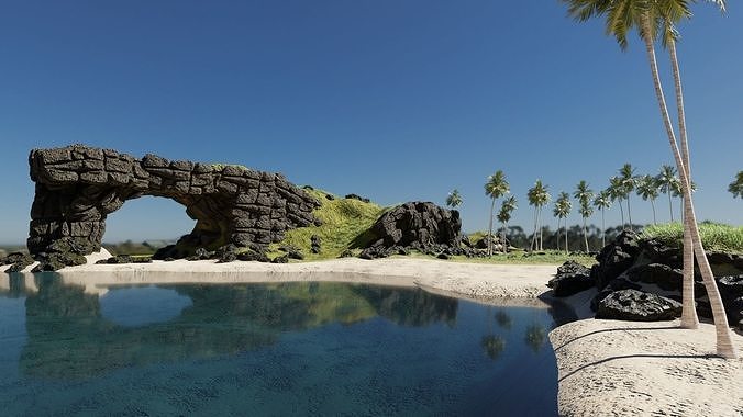 Beach Scene 3D model