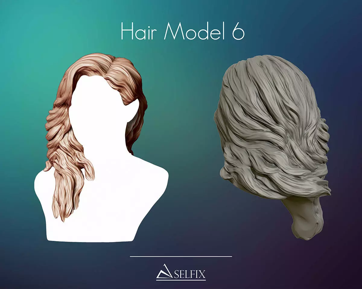 Hairstyle 06 3D print model