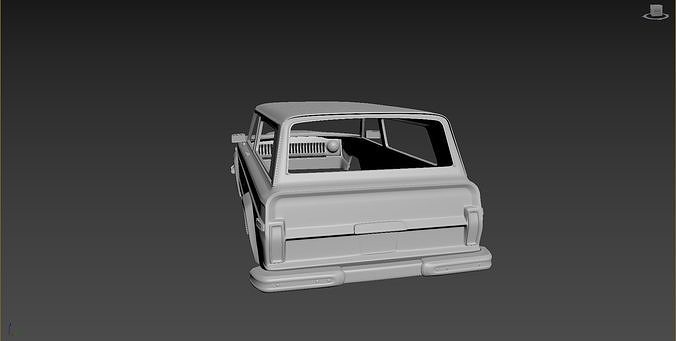 Jeep Grand Cherokee 1977 Body For Print 3D print model 5