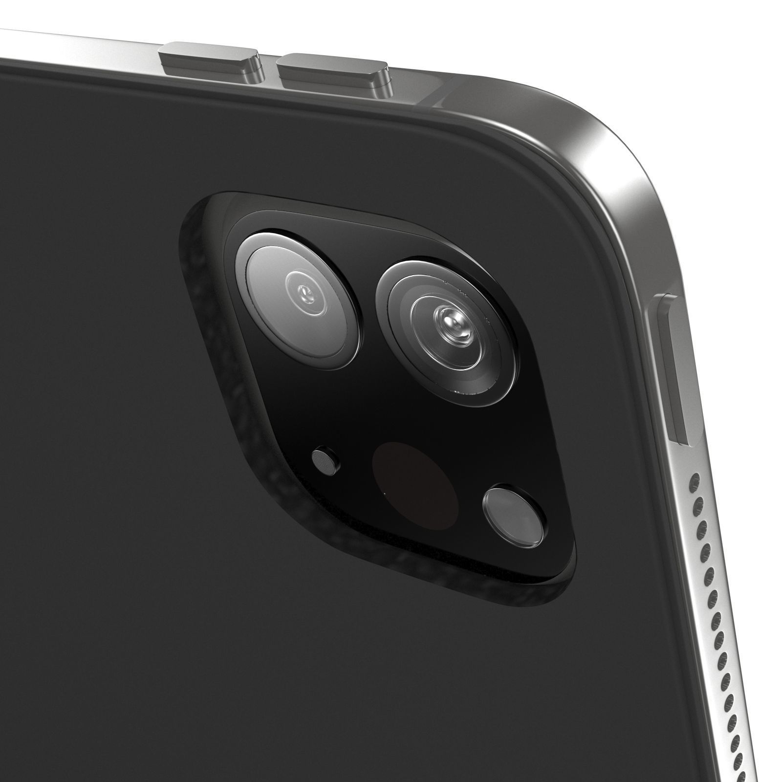 Apple IPad Pro with pencil and magic keyboard 3D model_6