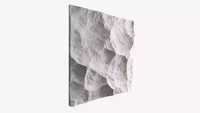 362-RockPanel piece of rock on wall