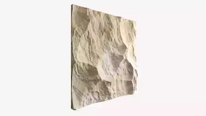 367-RockPanel piece of rock on wall