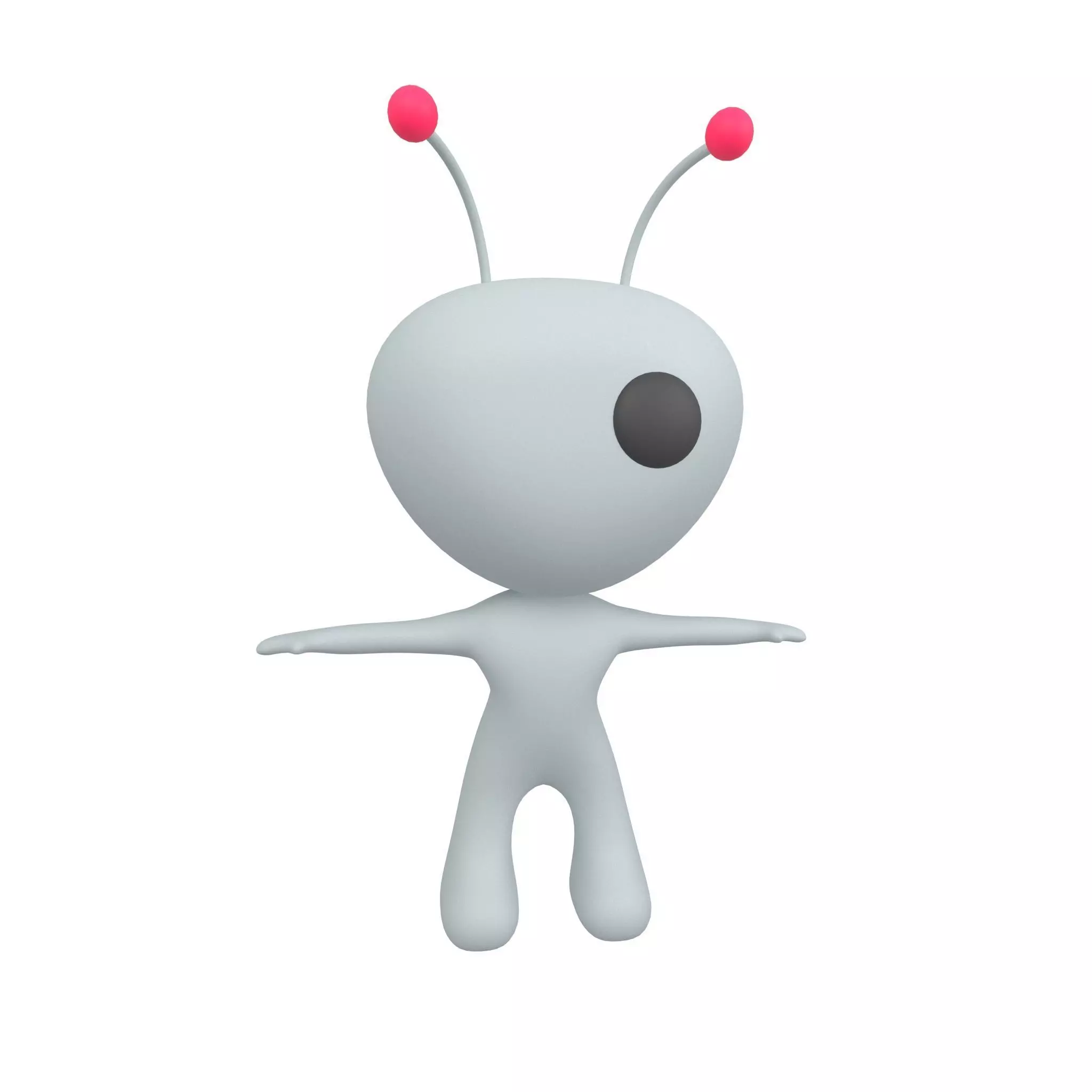 Rato Character 001 Alien v2  Low-poly 3D model_0
