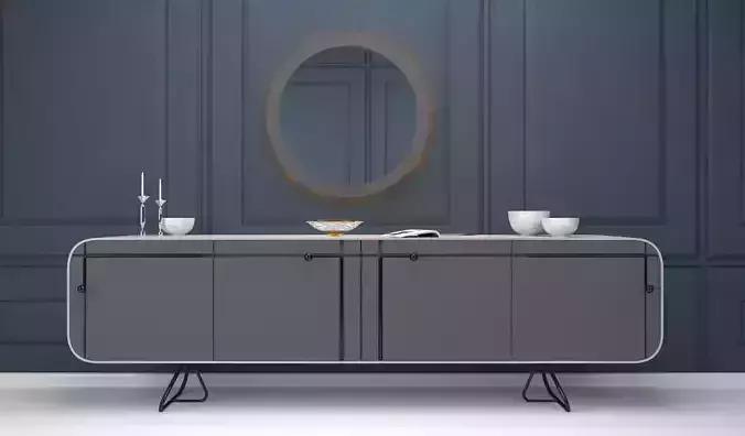 Modern Sideboard 02 3D Model