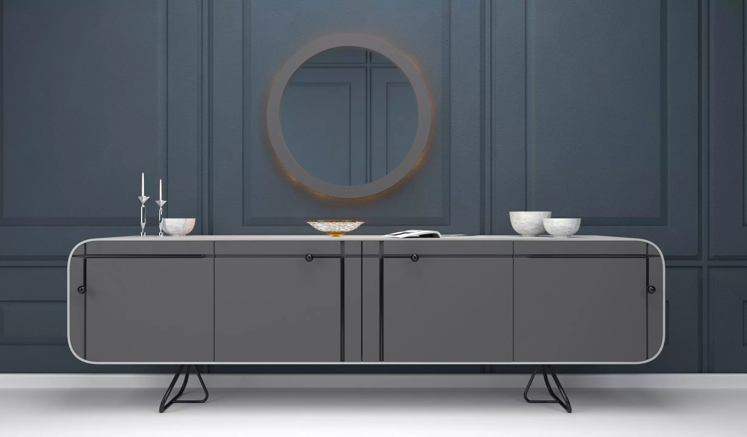 Modern Sideboard 02 3D Model 3D model_0