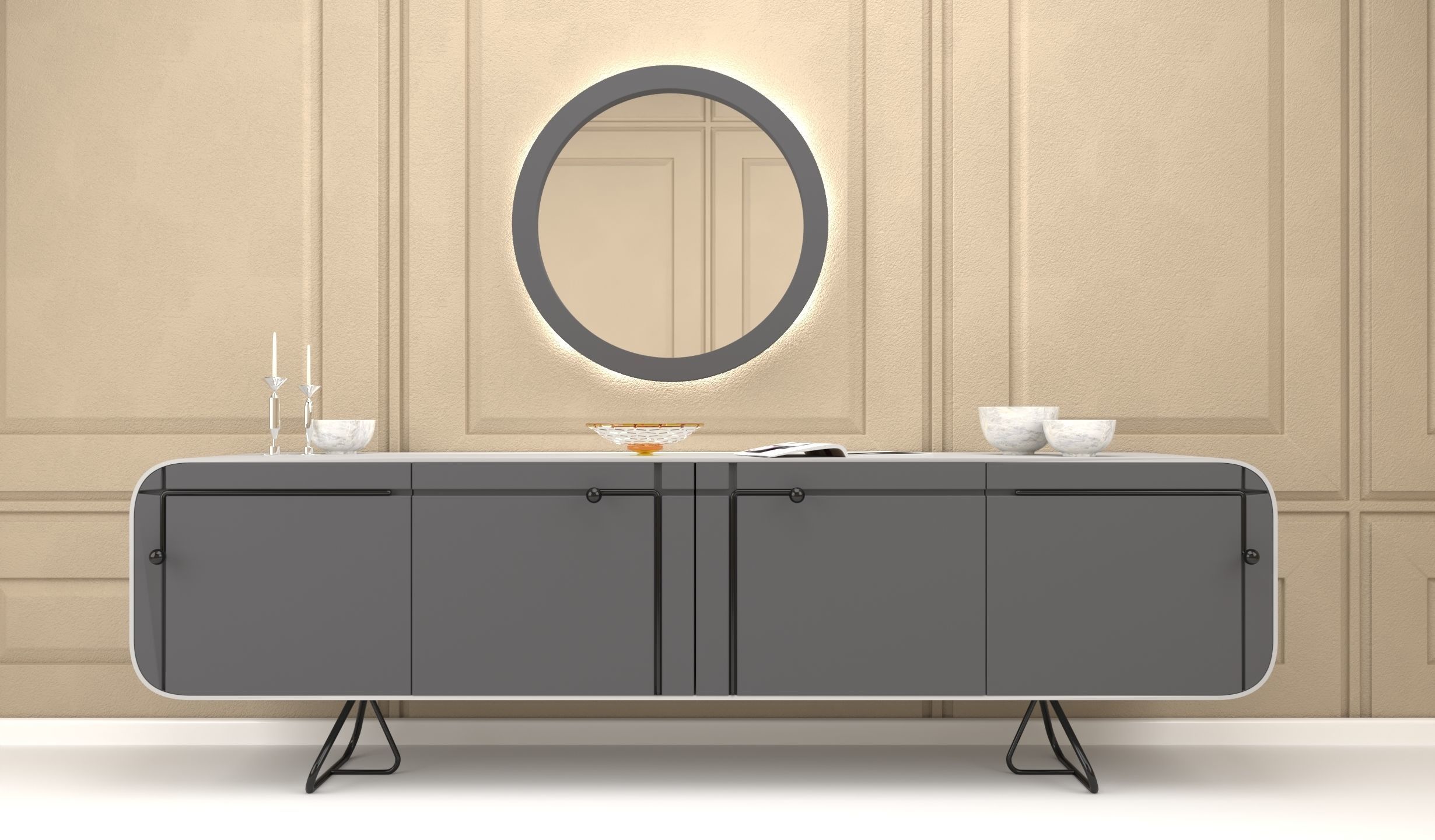 Modern Sideboard 02 3D Model 3D model_5