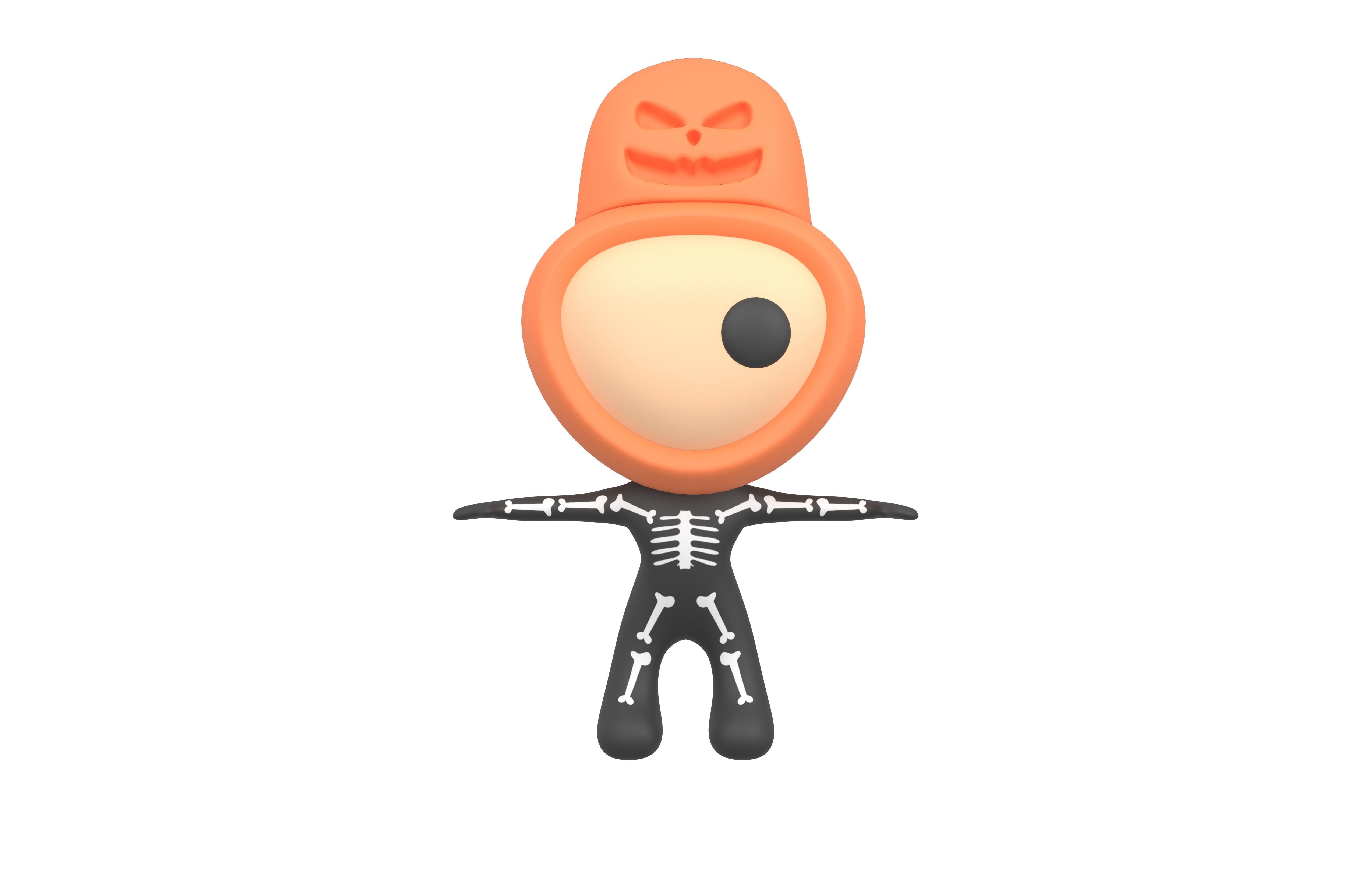 Rato Character 003 Halloween Rato Low-poly 3D model_1