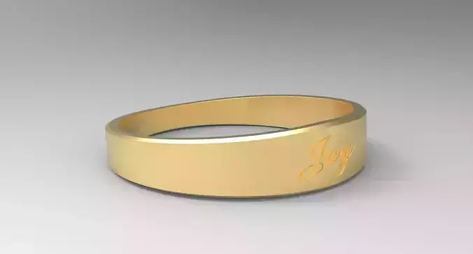 Joy Ring Female Gold 3D print model