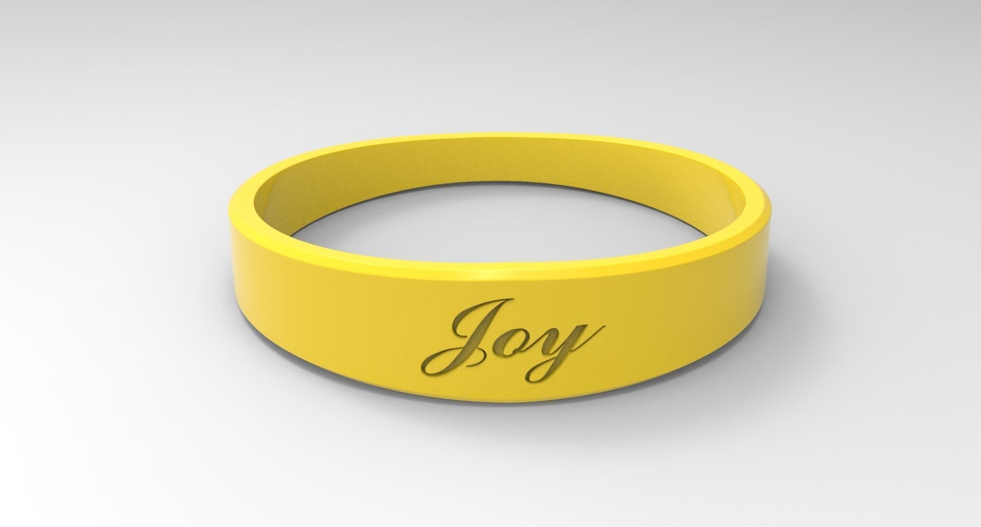 Joy Ring Female Yellow 3D print model_2