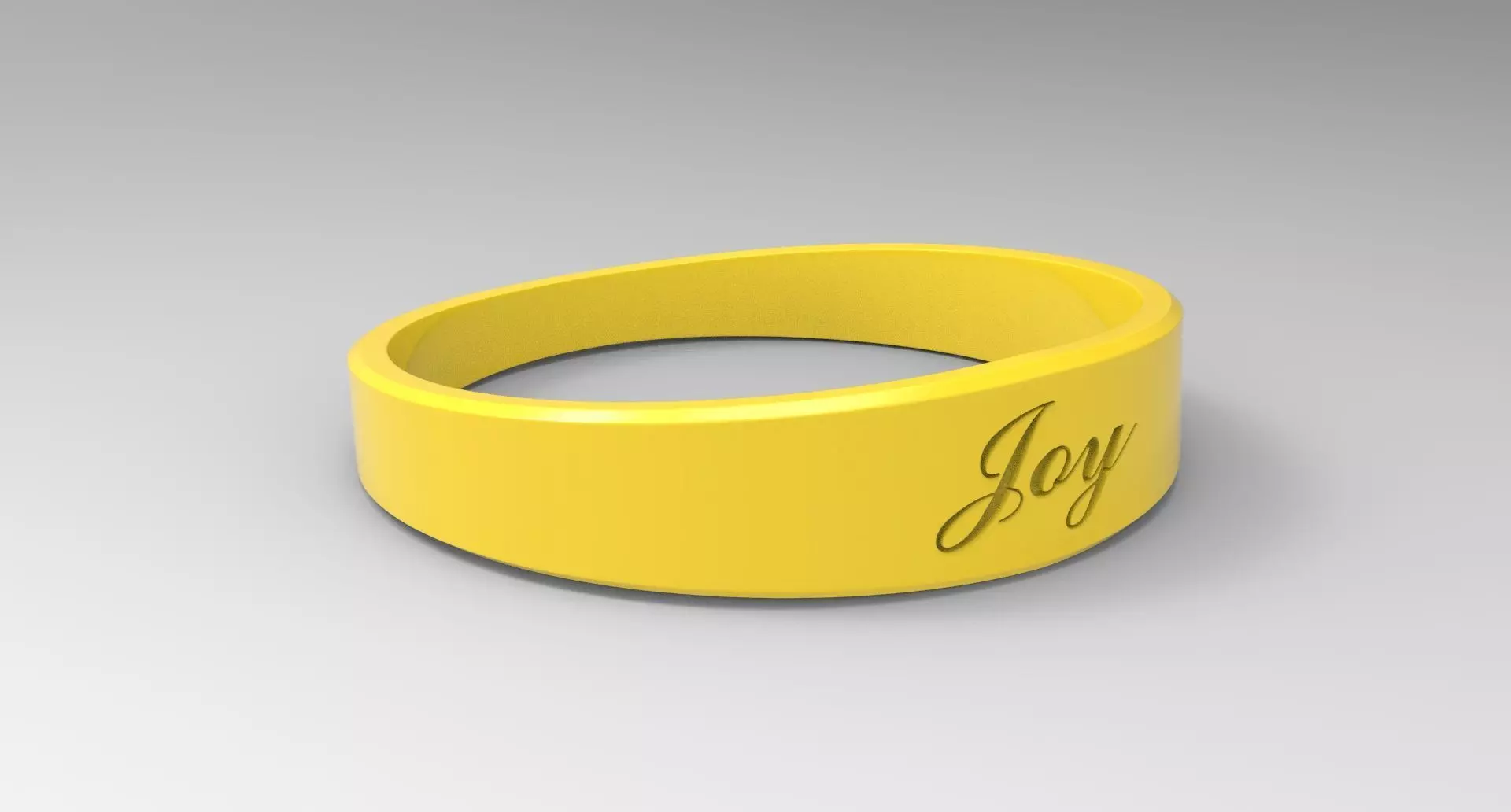 Joy Ring Female Yellow 3D print model_0