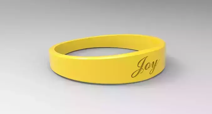 Joy Ring Female Yellow 3D print model