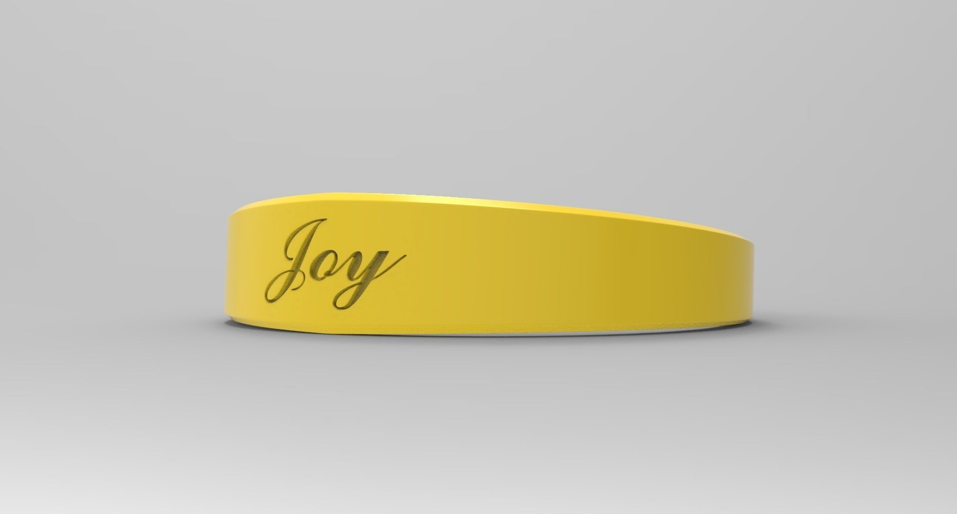 Joy Ring Female Yellow 3D print model_3