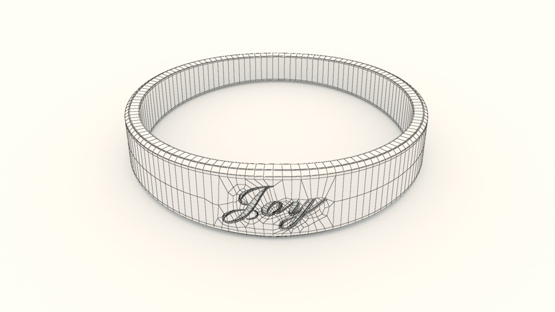Joy Ring Female Yellow 3D print model_13