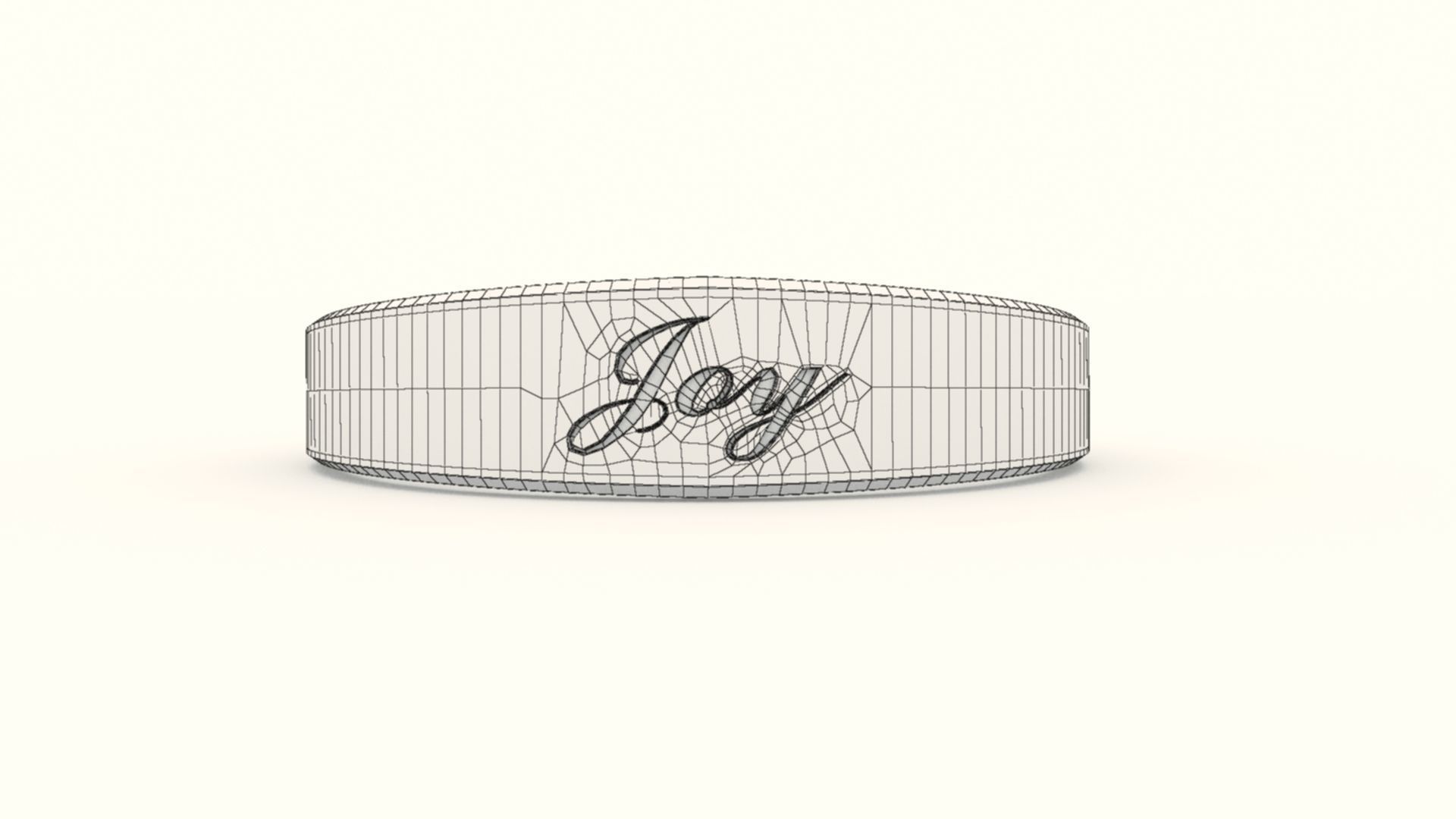 Joy Ring Female Yellow 3D print model_12