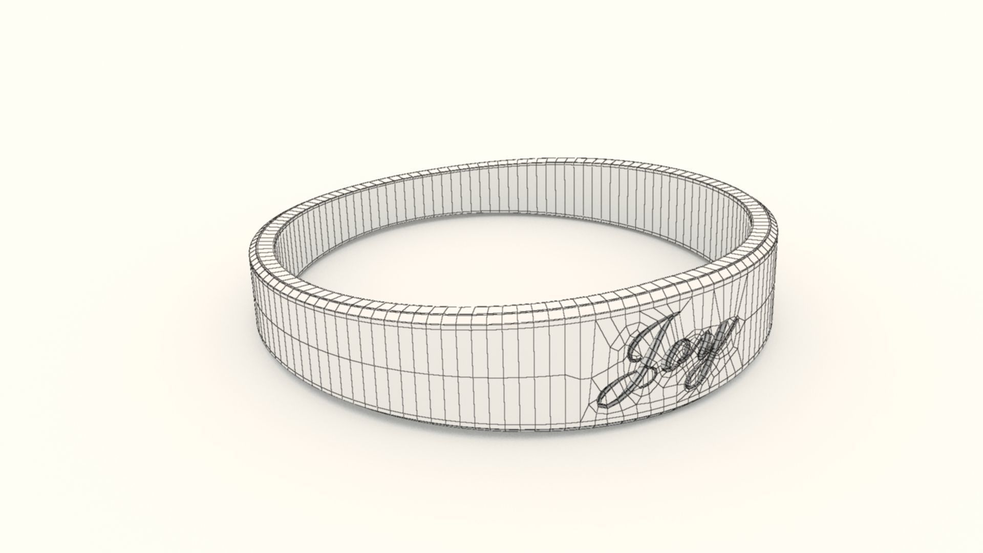 Joy Ring Female Yellow 3D print model_11