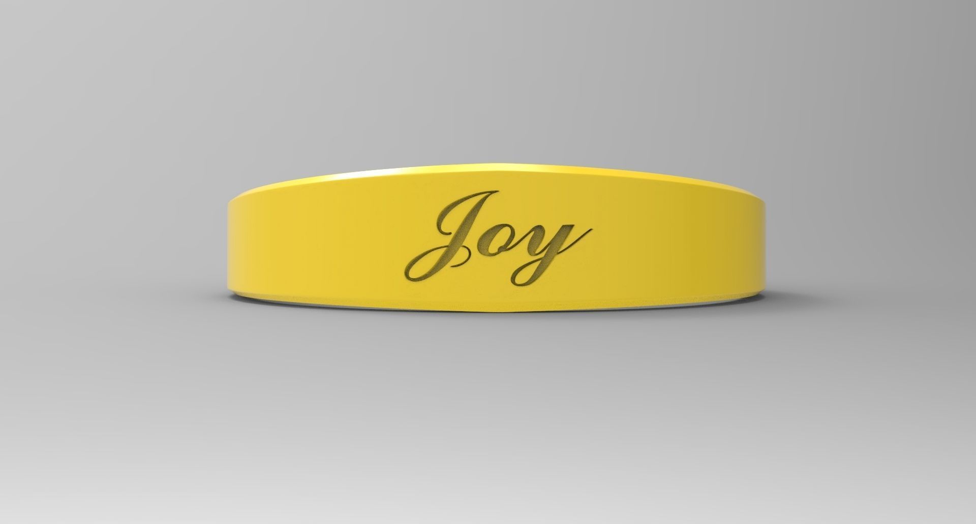 Joy Ring Female Yellow 3D print model_1