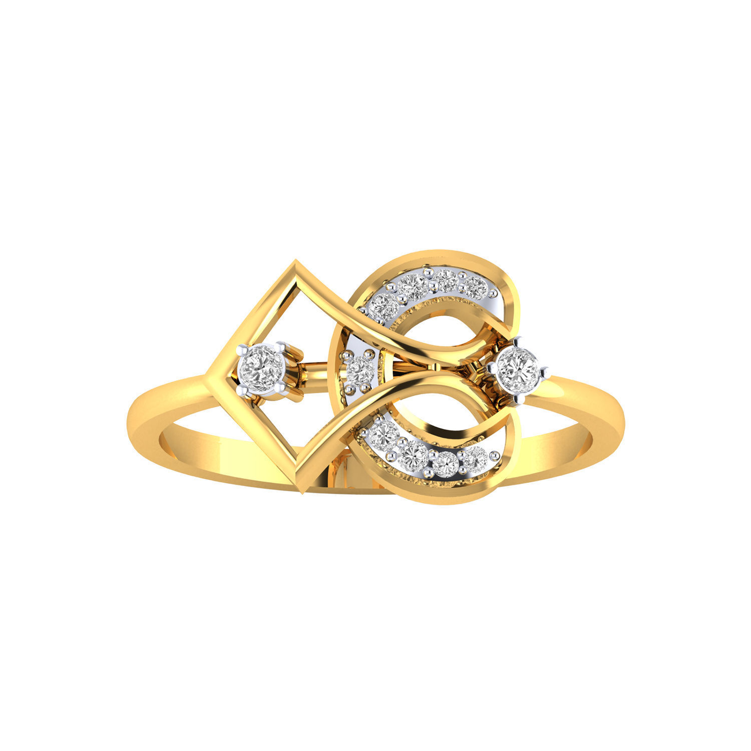 Women ring 3dm render detail 3D print model 3D print model_14