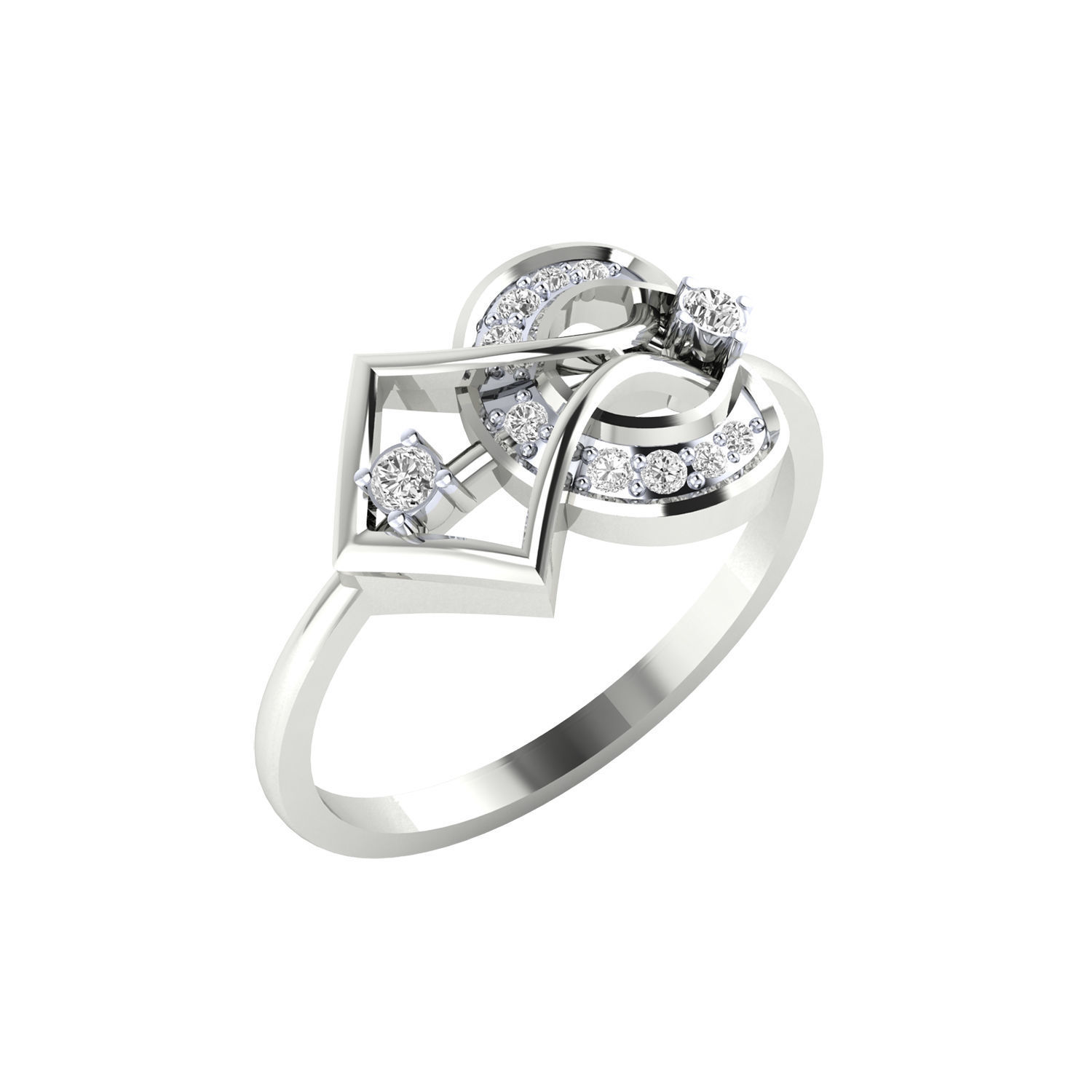 Women ring 3dm render detail 3D print model 3D print model_9