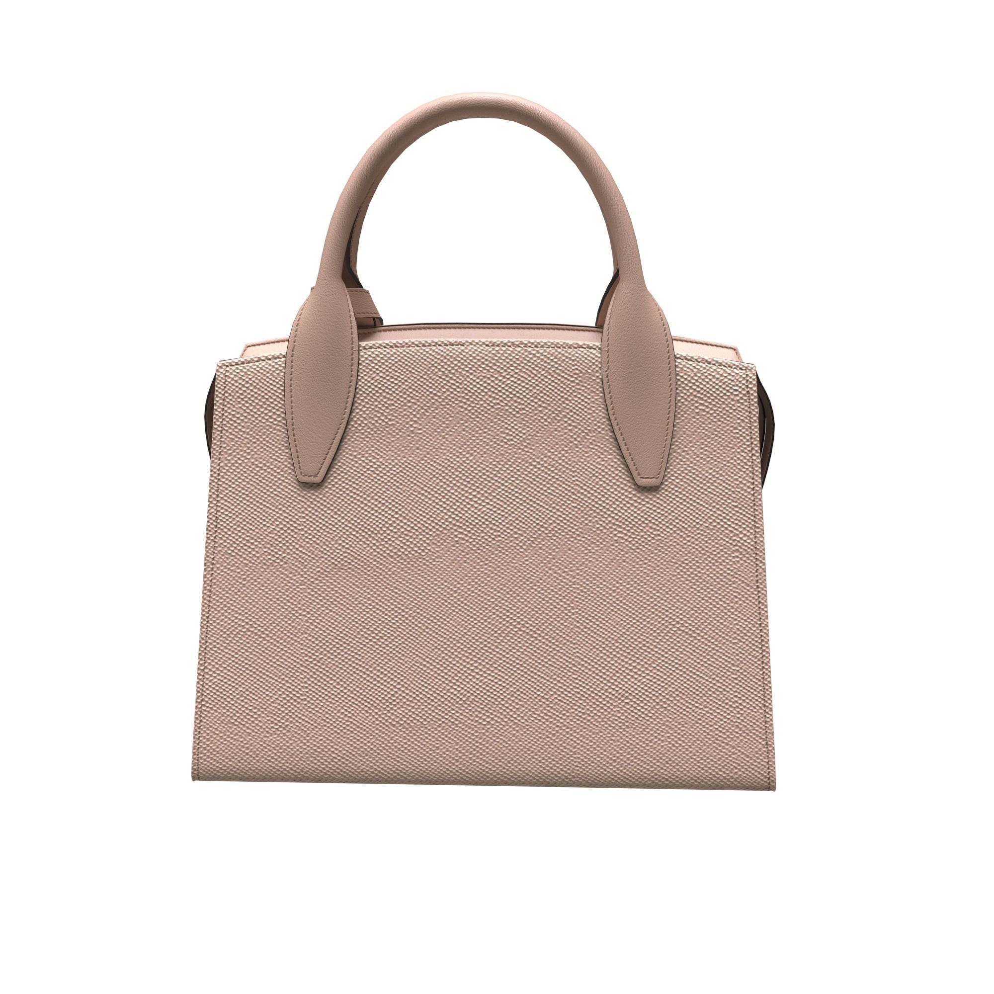 handbag prada bag leather Low-poly 3D model_8