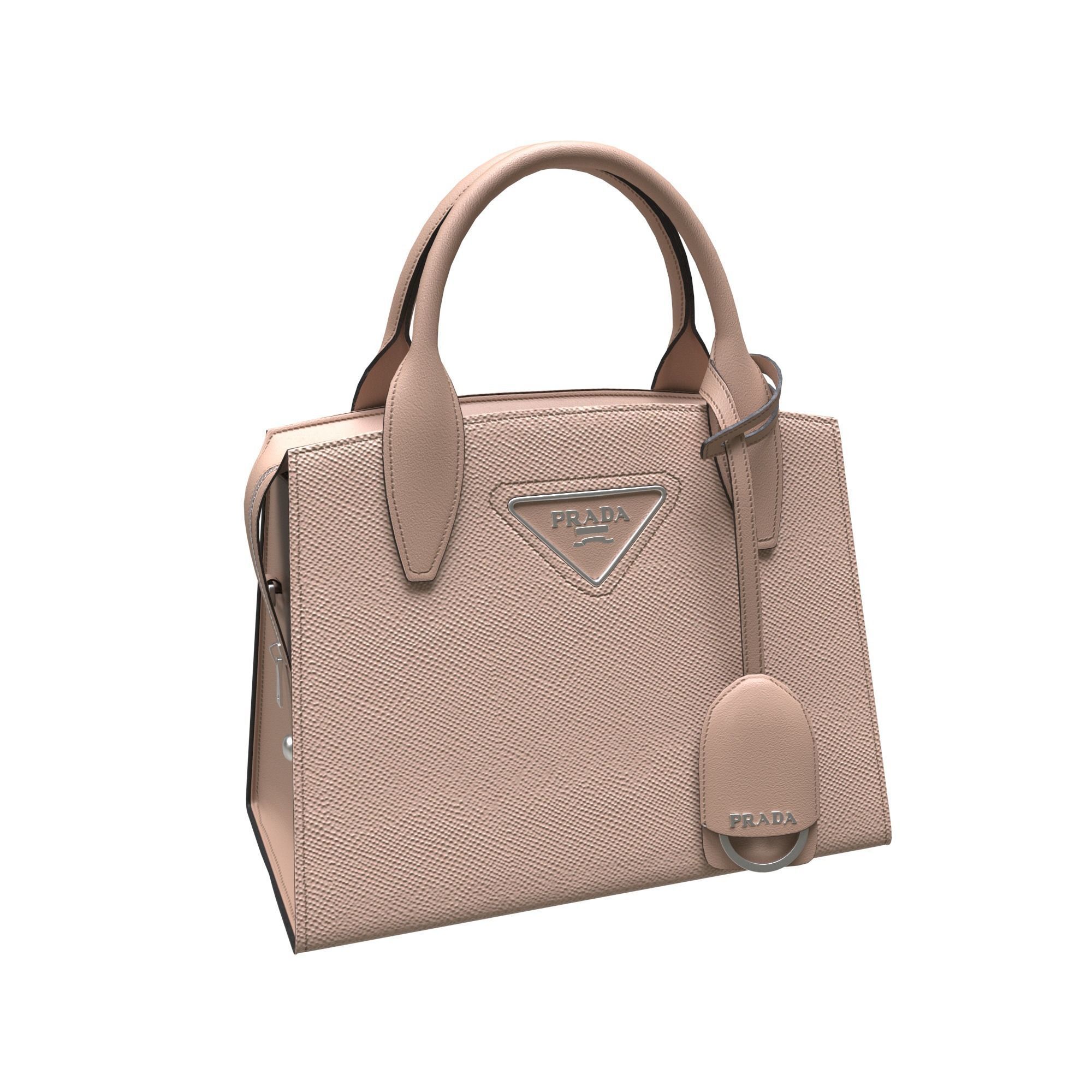 handbag prada bag leather Low-poly 3D model_1