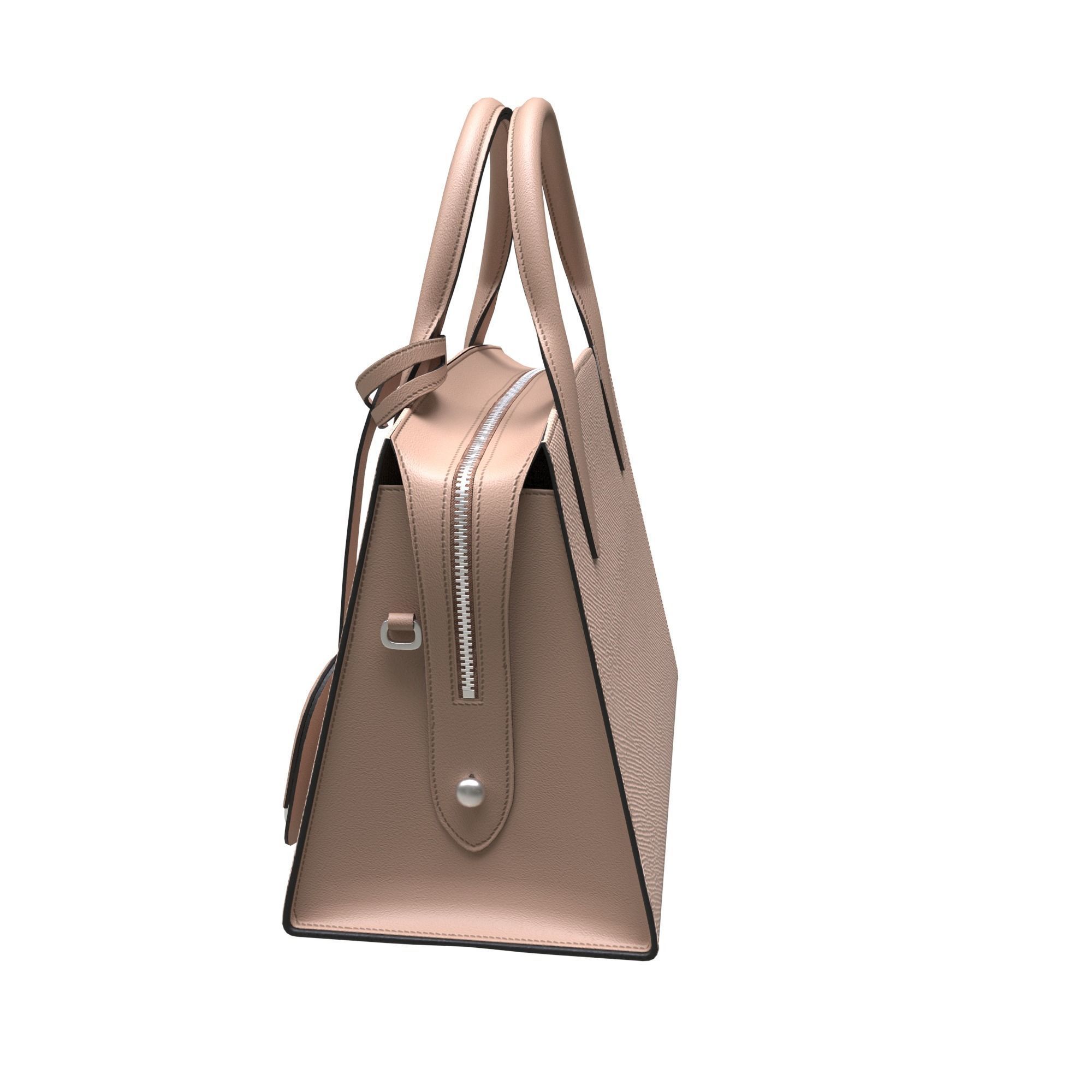 handbag prada bag leather Low-poly 3D model_5