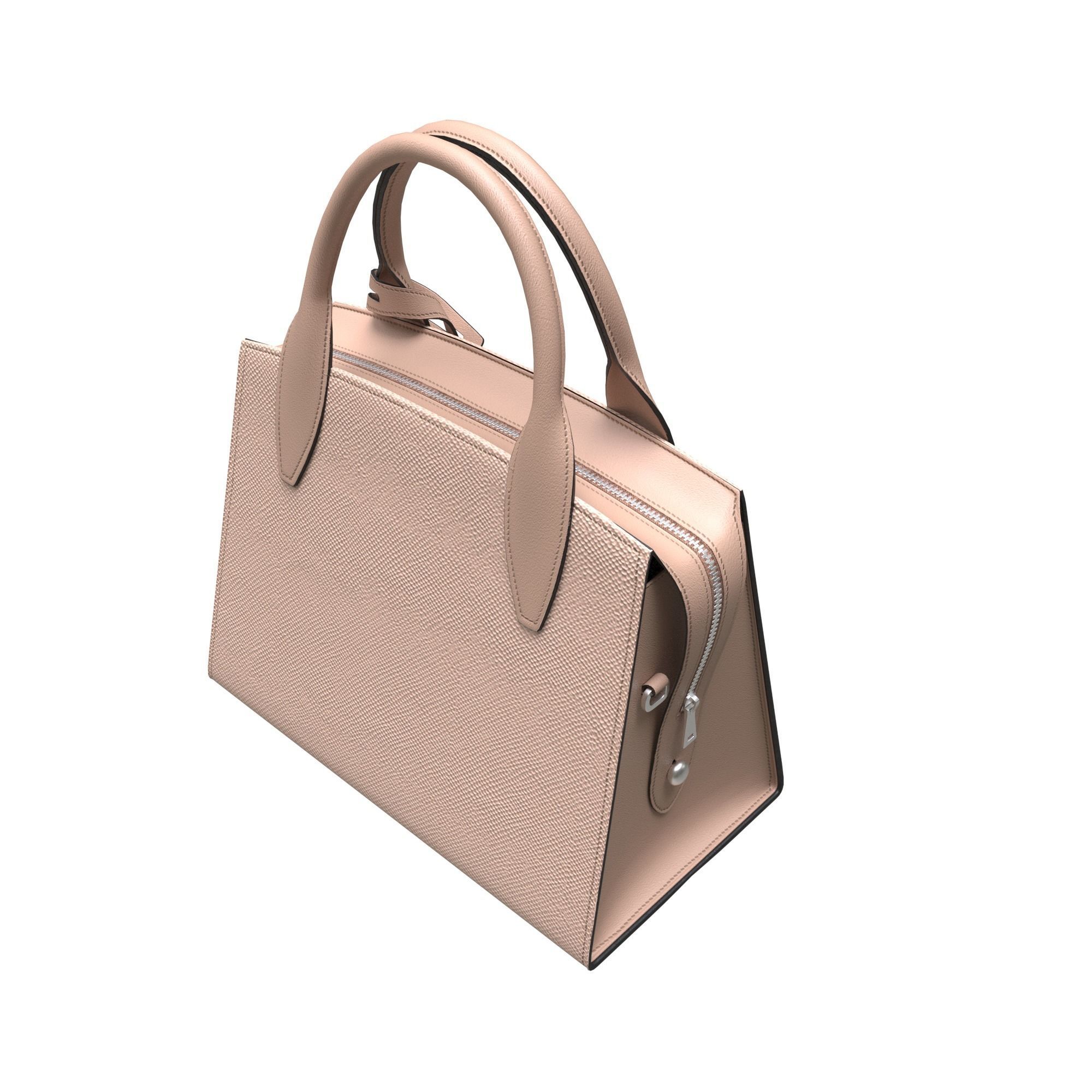 handbag prada bag leather Low-poly 3D model_9