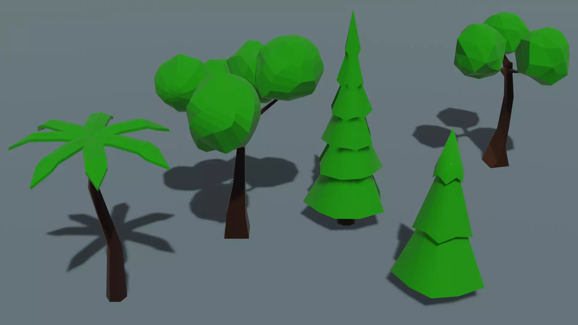 Free Low Poly Trees free VR / AR / low-poly 3D model | CGTrader