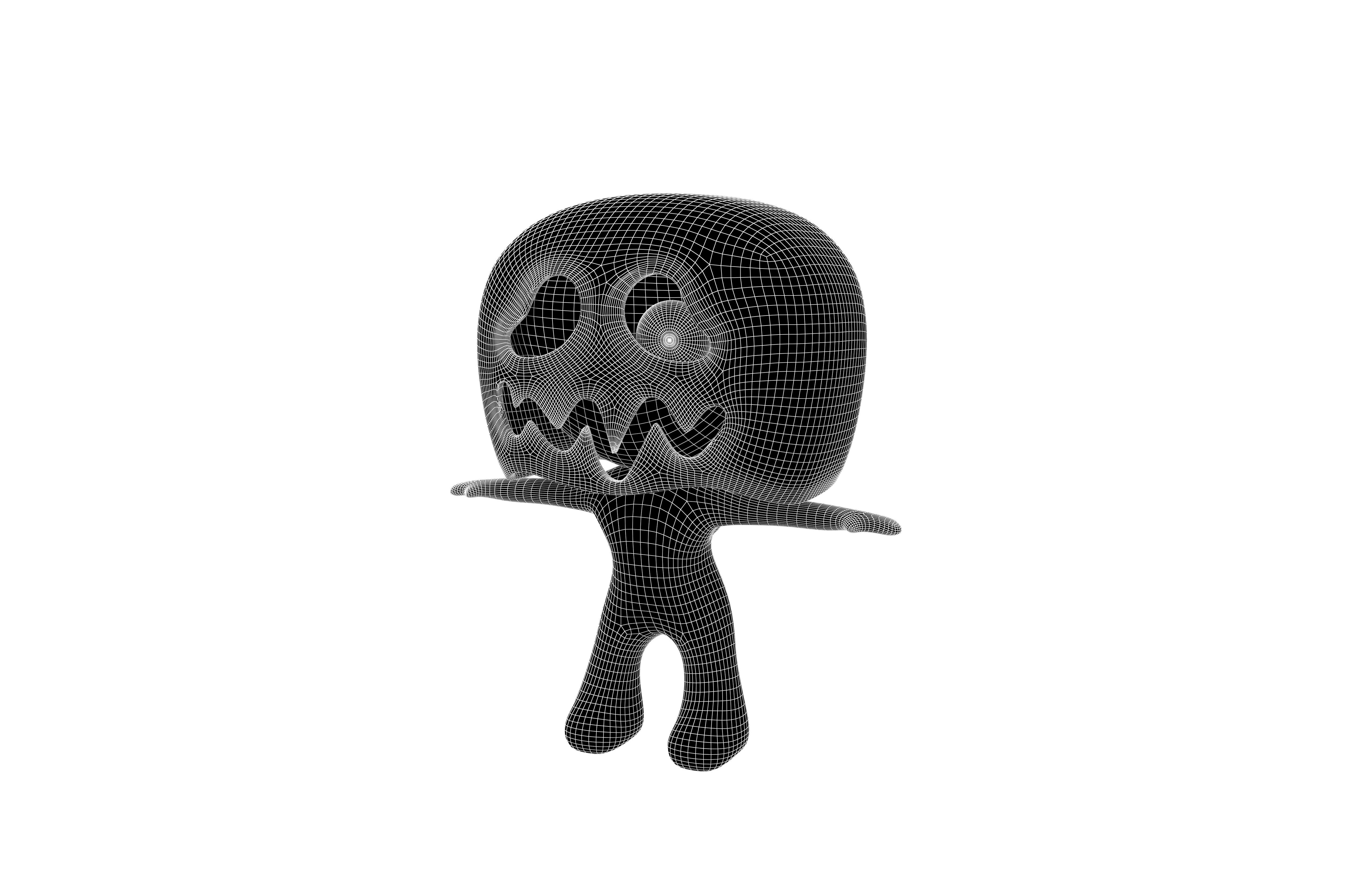 Rato Character 002 Ghost Rato Low-poly 3D model_6