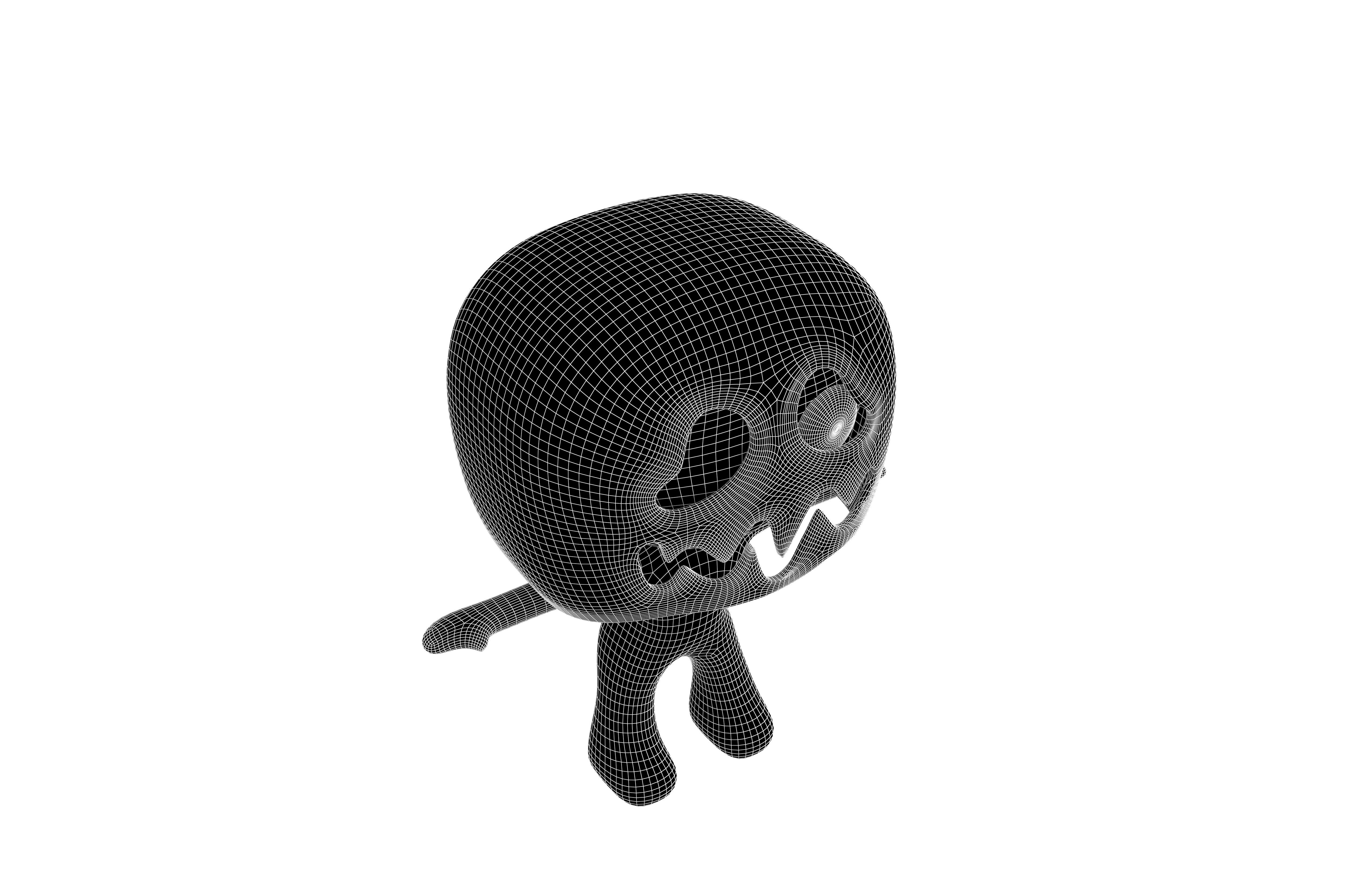 Rato Character 002 Ghost Rato Low-poly 3D model_7