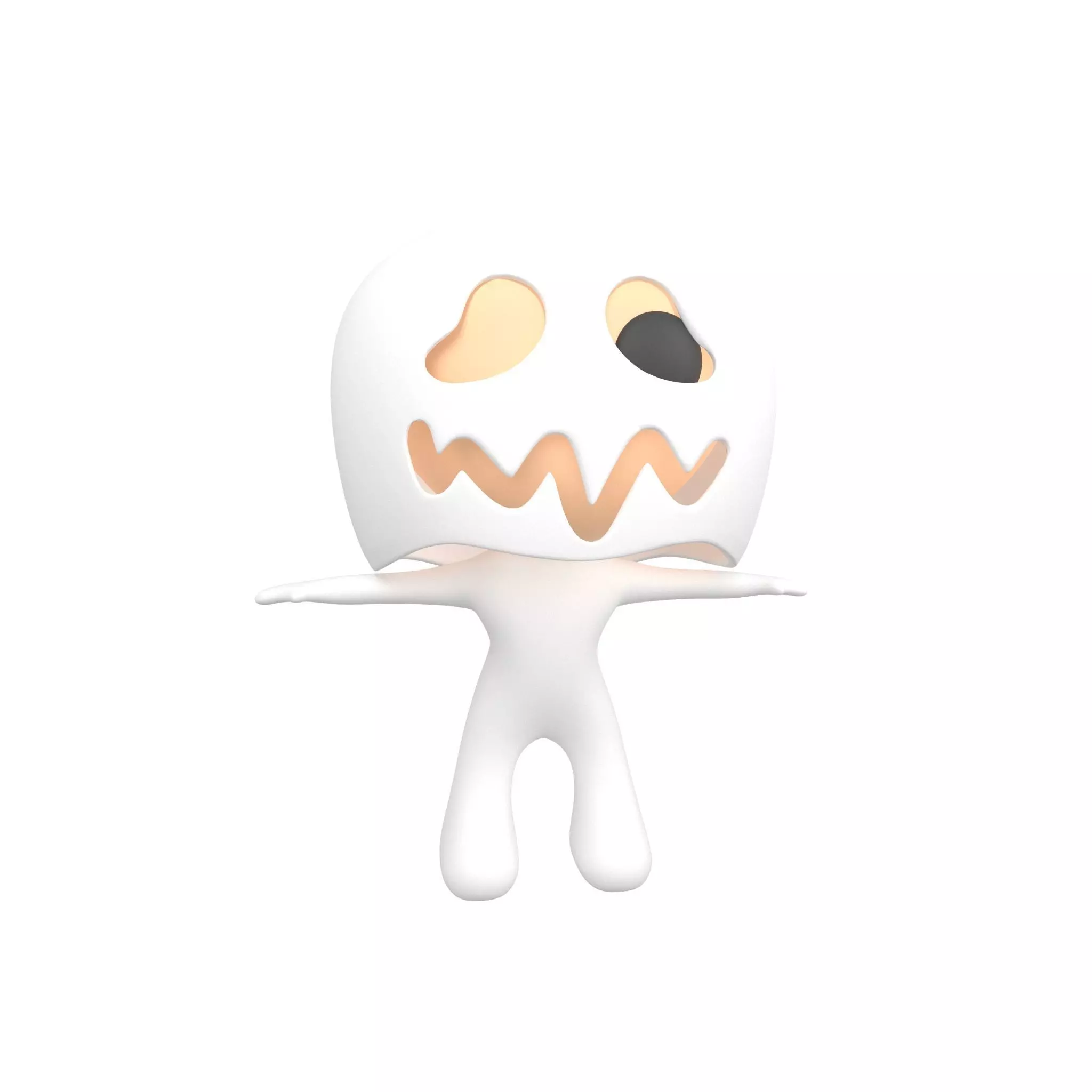 Rato Character 002 Ghost Rato Low-poly 3D model_0