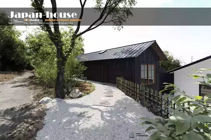 Japan house full CGI