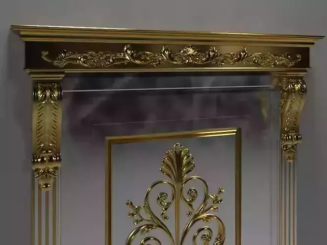 Door decor Free 3D model