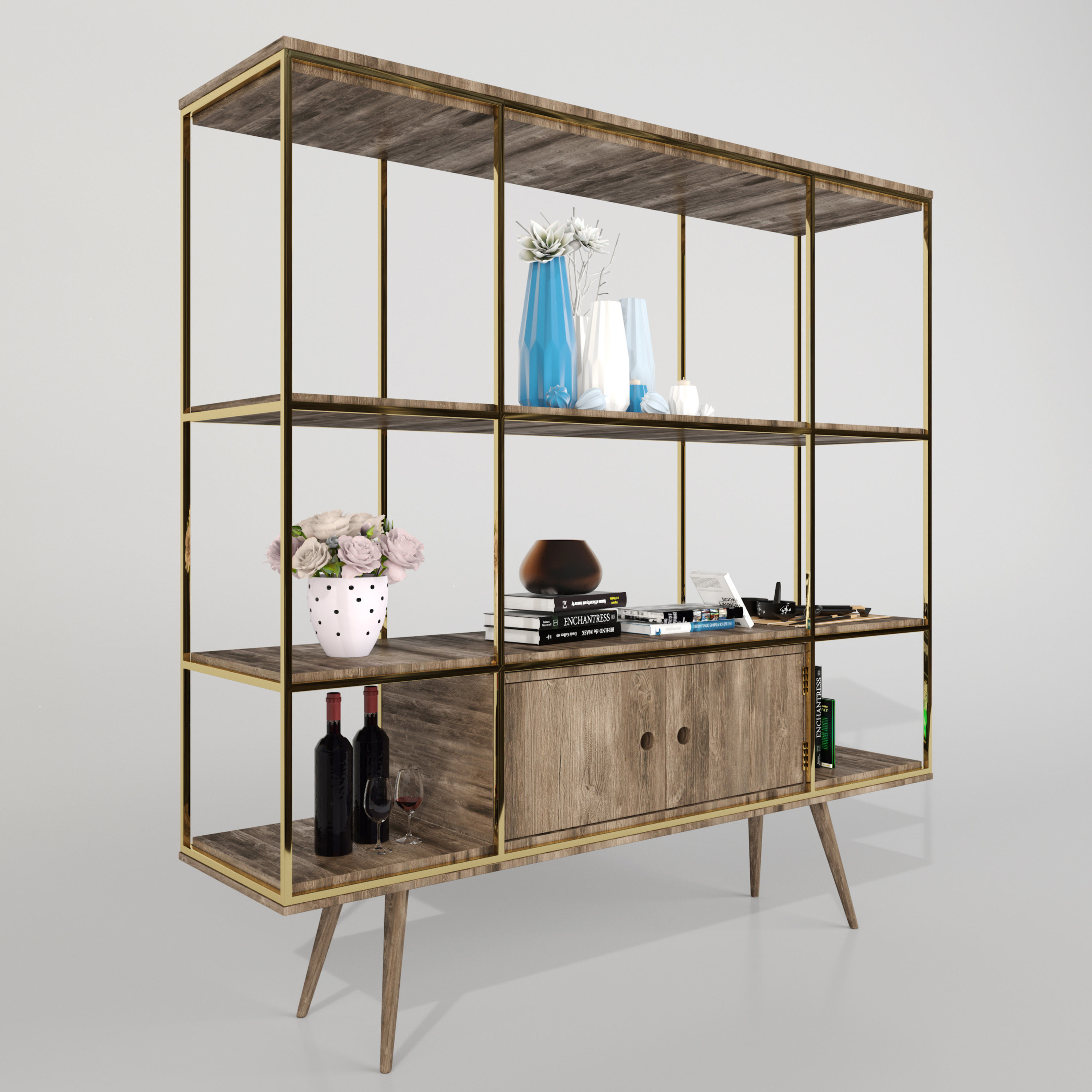 Shelving Storm Brend-KARE DESIGN 3D model_1