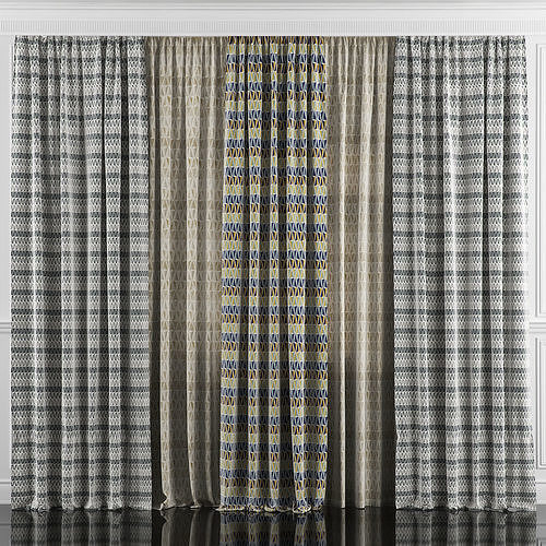 Curtain Set 35 3D model