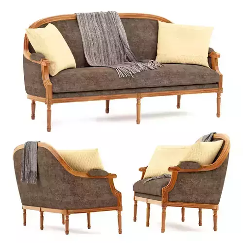Classic art deco sofa