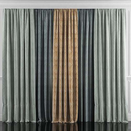 Curtain Set 37 3D model
