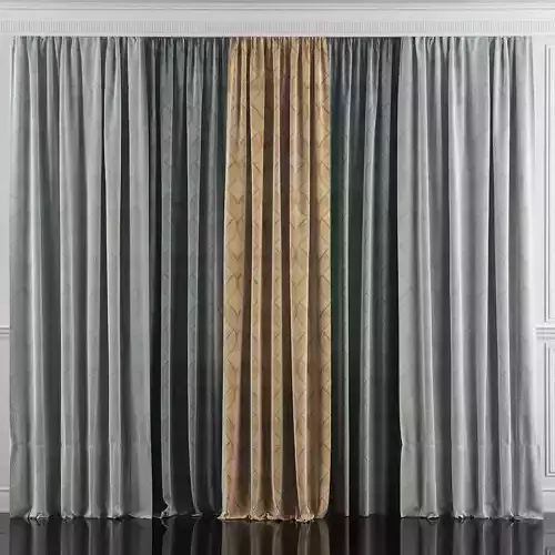 Curtain Set 37 3D model