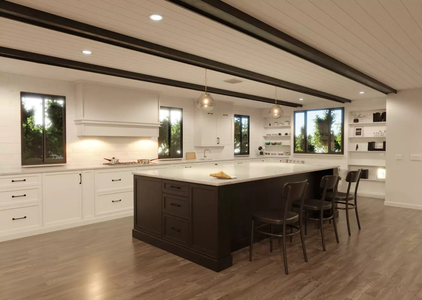 Transitional Kitchen 3D model_0