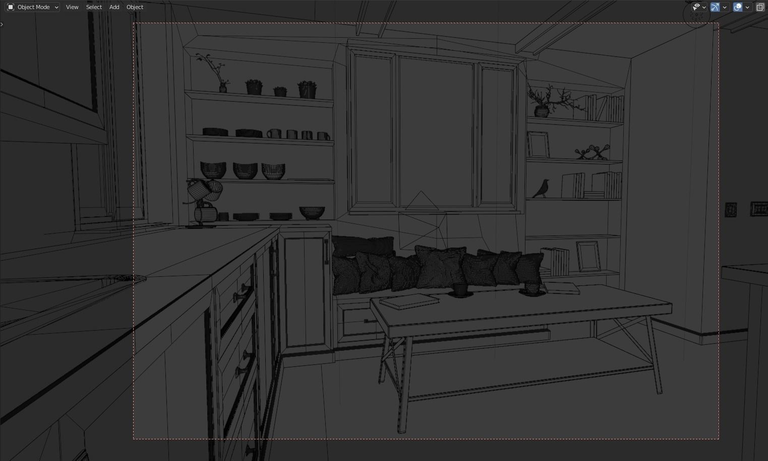 Transitional Kitchen 3D model_8