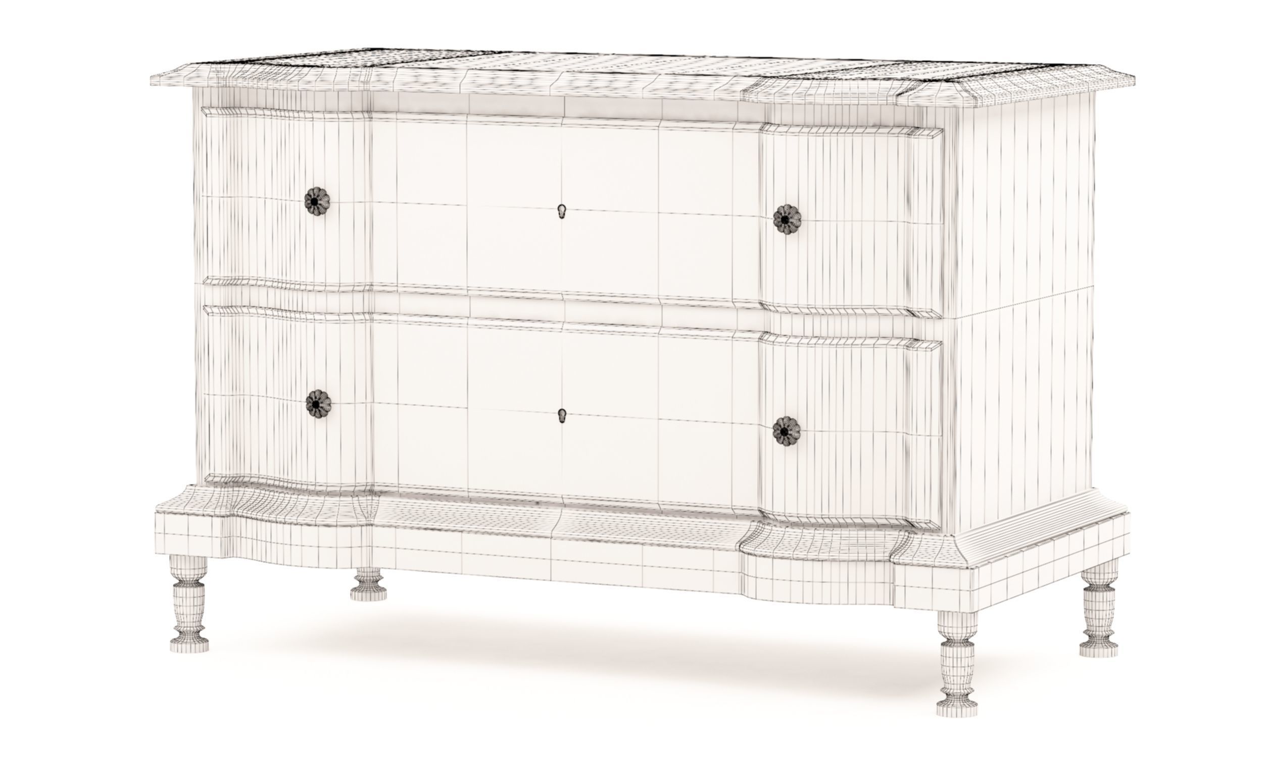 Julian Chichester Hobbs Chest of Drawers 3D model_4