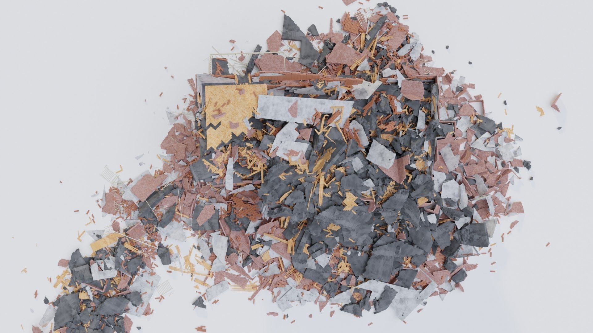 Collapsed Building 3D model_4