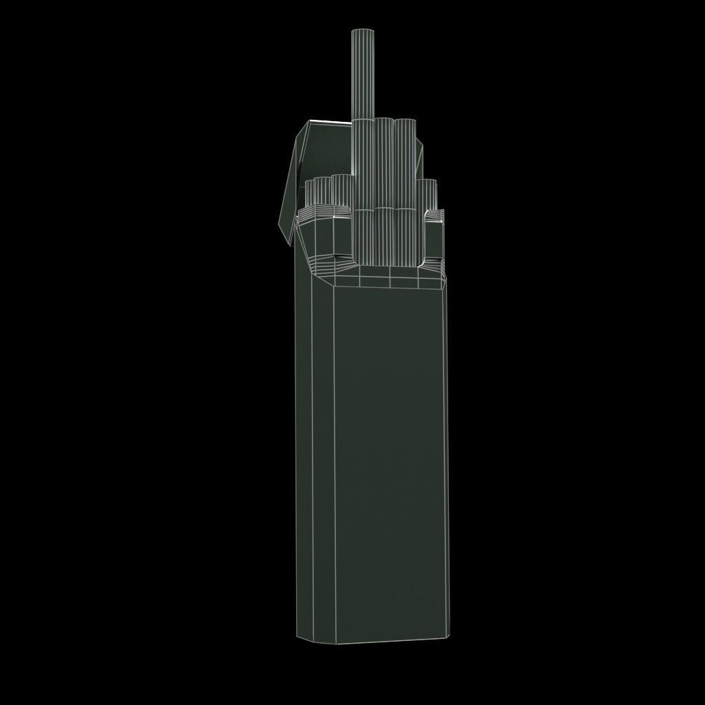 Cigarette Esse Cafe Low-poly 3D model_7