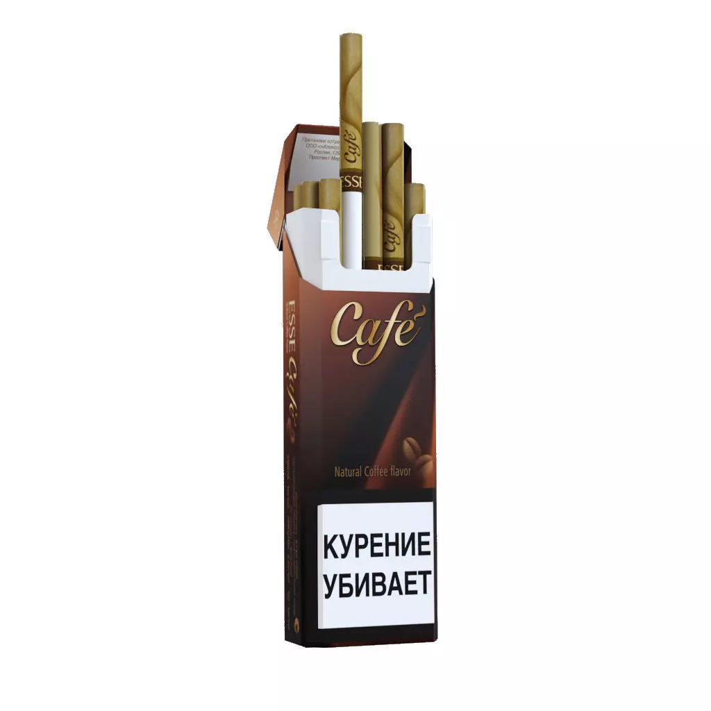 Cigarette Esse Cafe Low-poly 3D model_0
