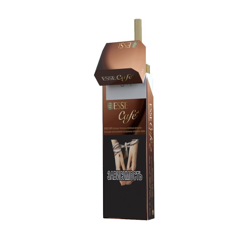 Cigarette Esse Cafe Low-poly 3D model_3